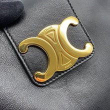 将图像加载到图库查看器中,CELINE Willturn Clutch 2-way Bag Black113673FEO.38NO Leather