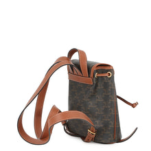 将图像加载到图库查看器中,CELINE Falco Triomphe Backpack Tan197662 PVC Calf Leather