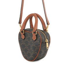 Load image into Gallery viewer, CELINE Triomphe Heart 2-way Bag Tan198222 PVC Leather