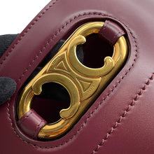 将图像加载到图库查看器中,CELINE Maillon Triomphe Bucket Bag Bordeaux193043 Leather