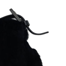 将图像加载到图库查看器中,FENDI Mamma bucket Black Fur Leather