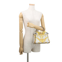将图像加载到图库查看器中,FENDI Fendace Peekaboo White/Yellow8BN244 Leather Size Mini