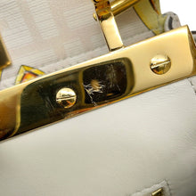 将图像加载到图库查看器中,FENDI Fendace Peekaboo White/Yellow8BN244 Leather Size Mini