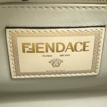 将图像加载到图库查看器中,FENDI Fendace Peekaboo White/Yellow8BN244 Leather Size Mini