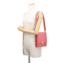 将图像加载到图库查看器中,CHANEL Boy Chanel ChainShoulder PinkAS0130 Leather