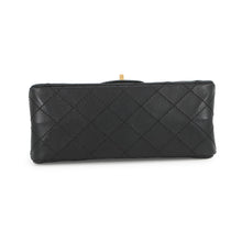 将图像加载到图库查看器中,CHANEL 2.55 Matelasse S Flap Chain Shoulder Bag Black Leather Size 20