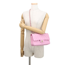 Load image into Gallery viewer, CHANEL Matelasse ChainShoulder Bag PinkA01112 Caviar Leather Size 25