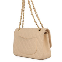 将图像加载到图库查看器中,CHANEL Matelasse W/WChainShoulder Bag BeigeA01112 Caviar Leather Size 25