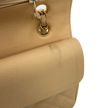将图像加载到图库查看器中,CHANEL Matelasse W/WChainShoulder Bag BeigeA01112 Caviar Leather Size 25