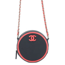 Load image into Gallery viewer, CHANEL Matelasse Round Chain Shoulder Bag Navy/PinkAP0060 Lambskin