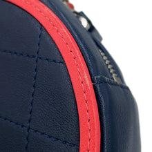 Load image into Gallery viewer, CHANEL Matelasse Round Chain Shoulder Bag Navy/PinkAP0060 Lambskin