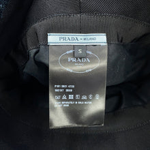 将图像加载到图库查看器中,PRADA Logo Embroidery Bucket Hat Size S Black1HC137_2DX0 Polyester100%