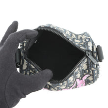 Load image into Gallery viewer, Dior Oblique Rabbit Mini Roller Kids Shoulder Bag Black/Beige/PinkM9916SNHO_M884 Canvas Leather