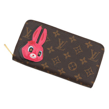 将图像加载到图库查看器中,LOUIS VUITTON Zippy Wallet Animogram Nicolas Ghesquière Rabbit Brown/GreenM83689 Monogram/Patent Leather