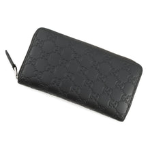 将图像加载到图库查看器中,GUCCI GG embossed zip around wallet Black?860868 Leather