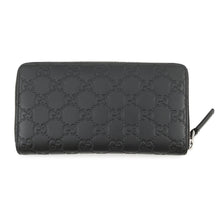 将图像加载到图库查看器中,GUCCI GG embossed zip around wallet Black?860868 Leather