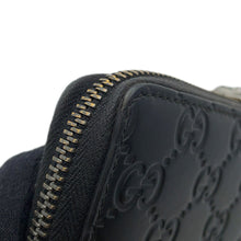 将图像加载到图库查看器中,GUCCI GG embossed zip around wallet Black?860868 Leather