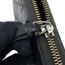 将图像加载到图库查看器中,GUCCI GG embossed zip around wallet Black?860868 Leather