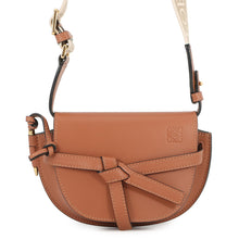 将图像加载到图库查看器中,LOEWE Gate Shoulder Bag BrownA650N46X13 Leather Canvas Size Mini