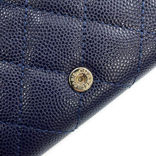 Load image into Gallery viewer, CHANEL Matelasse CC Logo Small Flap NavyAP4319 Caviar Leather