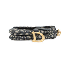 将图像加载到图库查看器中,Dior Oblique Saddlebag Navy/BeigeM0456CTZQ Canvas Leather Size Mini