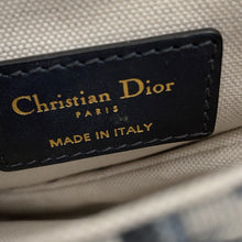 Load image into Gallery viewer, Dior Oblique Saddlebag Navy/BeigeM0456CTZQ Canvas Leather Size Mini