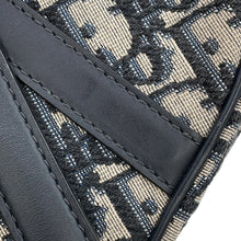 Load image into Gallery viewer, Dior Oblique Saddlebag Navy/BeigeM0456CTZQ Canvas Leather Size Mini