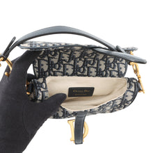 Load image into Gallery viewer, Dior Oblique Saddlebag Navy/BeigeM0456CTZQ_M928 Canvas Size Mini