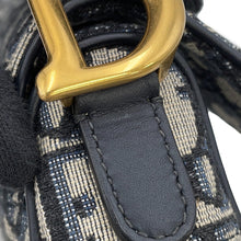 将图像加载到图库查看器中,Dior Oblique Saddlebag Navy/BeigeM0456CTZQ_M928 Canvas Size Mini