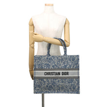 将图像加载到图库查看器中,Dior Book tote BlueM1286ZRXR_M49E Canvas Size Large