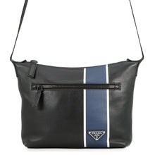 Load image into Gallery viewer, PRADA Logo Shoulder Bag Black/Blue2VH078 Leather