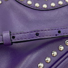 Load image into Gallery viewer, PRADA Studded Camera Bag Shoulder Bag Purple1N1674 Leather