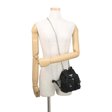Load image into Gallery viewer, PRADA Mini Backpack Chain Shoulder Bag Black1BH029 Nylon