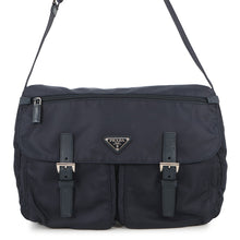 Load image into Gallery viewer, PRADA Logo Shoulder Bag NavyBT1738 Nylon