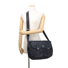 Load image into Gallery viewer, PRADA Logo Shoulder Bag NavyBT1738 Nylon