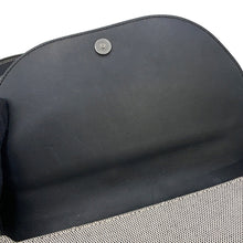 将图像加载到图库查看器中,BURBERRY Olympia Half Moon Shoulder Bag Black/Gray8039779 Canvas Leather Size Small