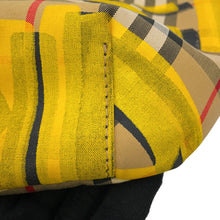 Load image into Gallery viewer, BURBERRY SONNY Vintage Check Print Crossbody Bag Beige/Yellow/Black40742141 Nylon Leather Size Large