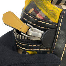 将图像加载到图库查看器中,BURBERRY SONNY Vintage Check Print Crossbody Bag Beige/Yellow/Black40742141 Nylon Leather Size Large