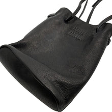 Load image into Gallery viewer, MIUMIU Logo Shoulder Pouch Black5NF460_AEFX_F0002 Nappa Leather