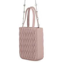 将图像加载到图库查看器中,MIUMIU Matelassé Crystal 2-way Handbag Pink5BA220 Leather