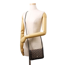 Load image into Gallery viewer, GOYARD Plumet Pouch Wallet Shoulder Bag BlackPLUMETPMLTY01CL01P PVC Leather