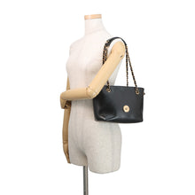Load image into Gallery viewer, Gianni Versace Medusa Chain Tote Bag Black1021383-1A15033 Leather Size Small