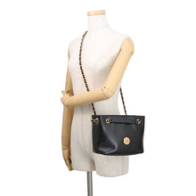 Load image into Gallery viewer, Gianni Versace Medusa Chain Tote Bag Black1021383-1A15033 Leather Size Small