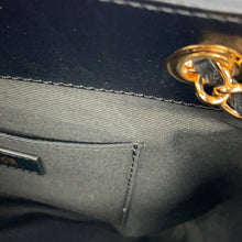 Load image into Gallery viewer, Gianni Versace Medusa Chain Tote Bag Black1021383-1A15033 Leather Size Small