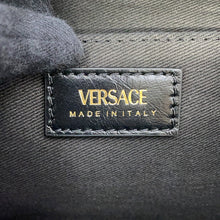 Load image into Gallery viewer, Gianni Versace Medusa Chain Tote Bag Black1021383-1A15033 Leather Size Small