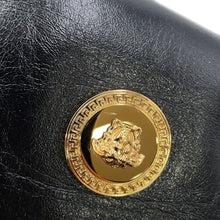 将图像加载到图库查看器中,Gianni Versace Medusa Chain Tote Bag Black1021383-1A15033 Leather Size Small