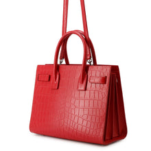 将图像加载到图库查看器中,SAINT LAURENT PARIS Jour 2wayBag Red392032 Embossed Leather