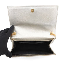 将图像加载到图库查看器中,SAINT LAURENT PARIS Kate Chain Shoulder Bag Champagne Gold364021 Leather