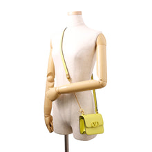 Load image into Gallery viewer, Valentino Garavani V sling Shoulder Bag Yellow Leather