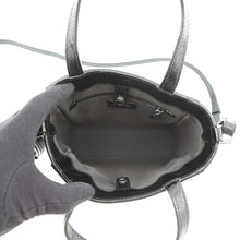 Load image into Gallery viewer, JIMMY CHOO Pegasus 2-way Tote Bag Black Patent Leather Size Mini